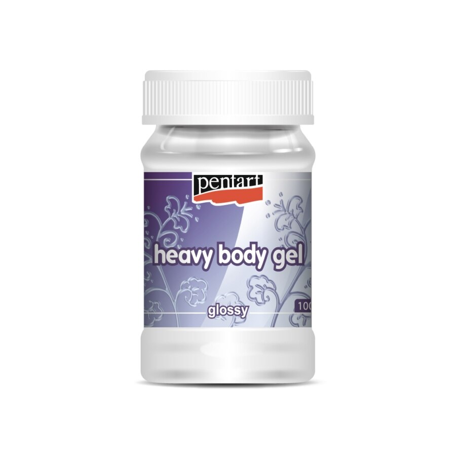 Pasta gel densa (Heavy body gel) Pentart - lucios, 100 ml