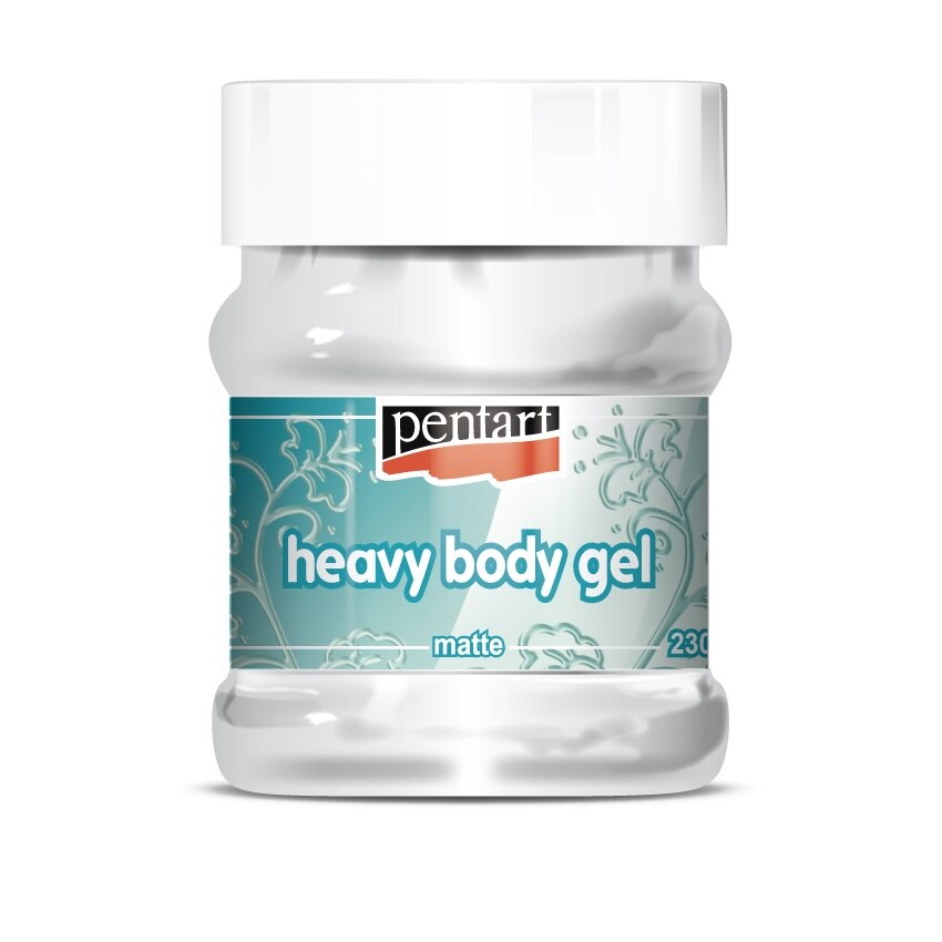 Pasta gel densa (Heavy body gel) Pentart - mat, 230 ml