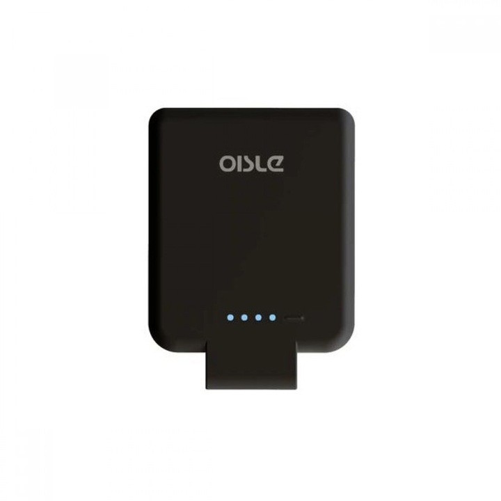 Ultravékony külső akkumulátor iPhone-hoz, 4500 mAh, fekete