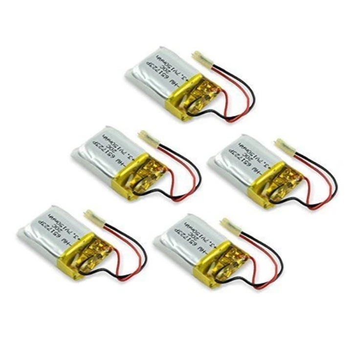 Baterie reincarcabila Lipo, 3.7v, 150mAh, pentru Rc Syma S107 S107G elicopter, 1 set de 5 buc
