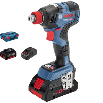 Masina de infiletat/desfiletat cu impact pe acumulator Bosch Professional GDX 18V-200 C, 200 Nm, 3400 RPM, 4000 PPM, 3 trepte de torsiune, accesorii incluse Masina de infiletat/desfiletat cu impact pe acumulator Bosch Professional GDX 18V-200 C, 200 Nm, 3400 RPM, 4000 PPM, 3 trepte de torsiune, accesorii incluse