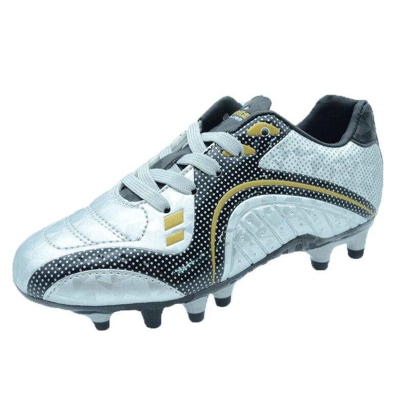 Pantofi sport de fotbal pentru baieti American Club OG24/19AR, Argintiu