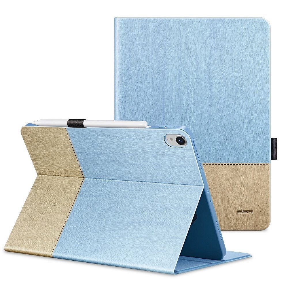 Husa de Protectie ESR Simplicity pentru Apple iPad Air 3 (2019), Smart Sleep & Pen Slot, Albastru