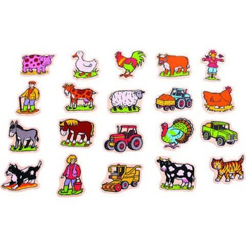 Set Bigjigs Magnetic - Animalutele de la Ferma Set Bigjigs Magnetic - Animalutele de la Ferma