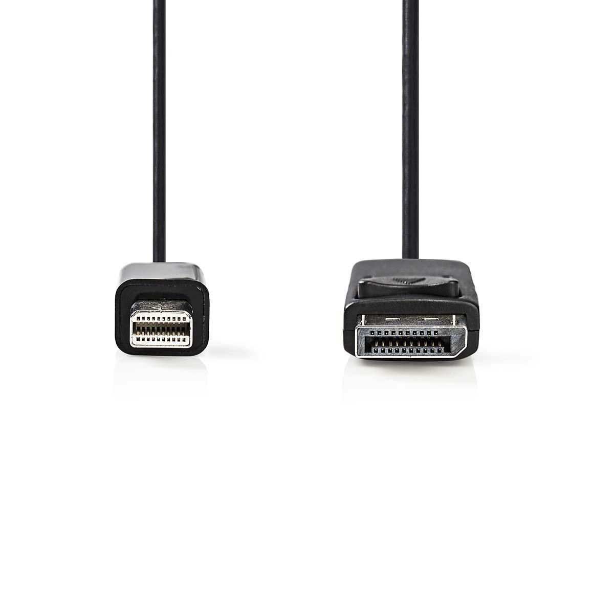 Cablu Mini DisplayPort tata - DisplayPort tata 2m negru, Nedis