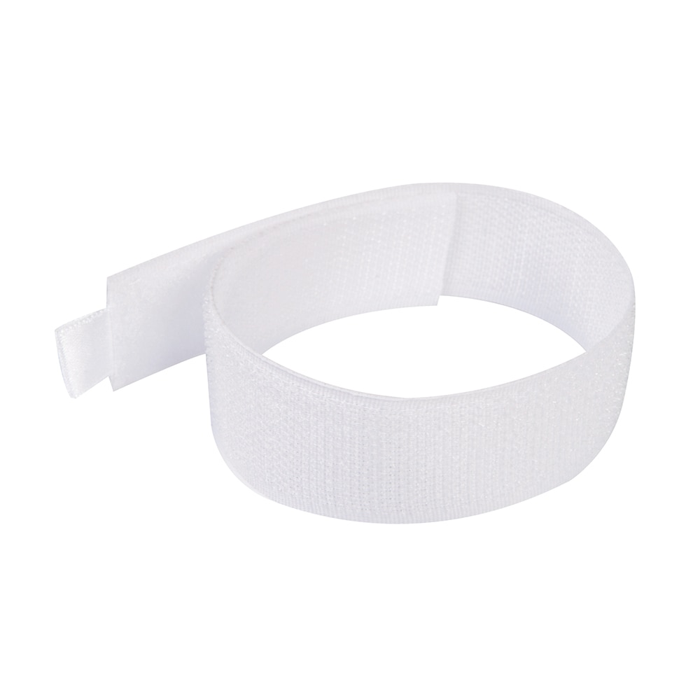 Set 10 benzi textile cu arici, 300mm, alb, Fixman