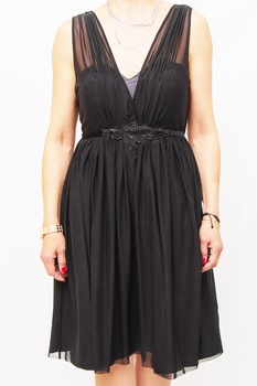 Rochie din voal Sisters, Negru Rochie din voal Sisters, Negru