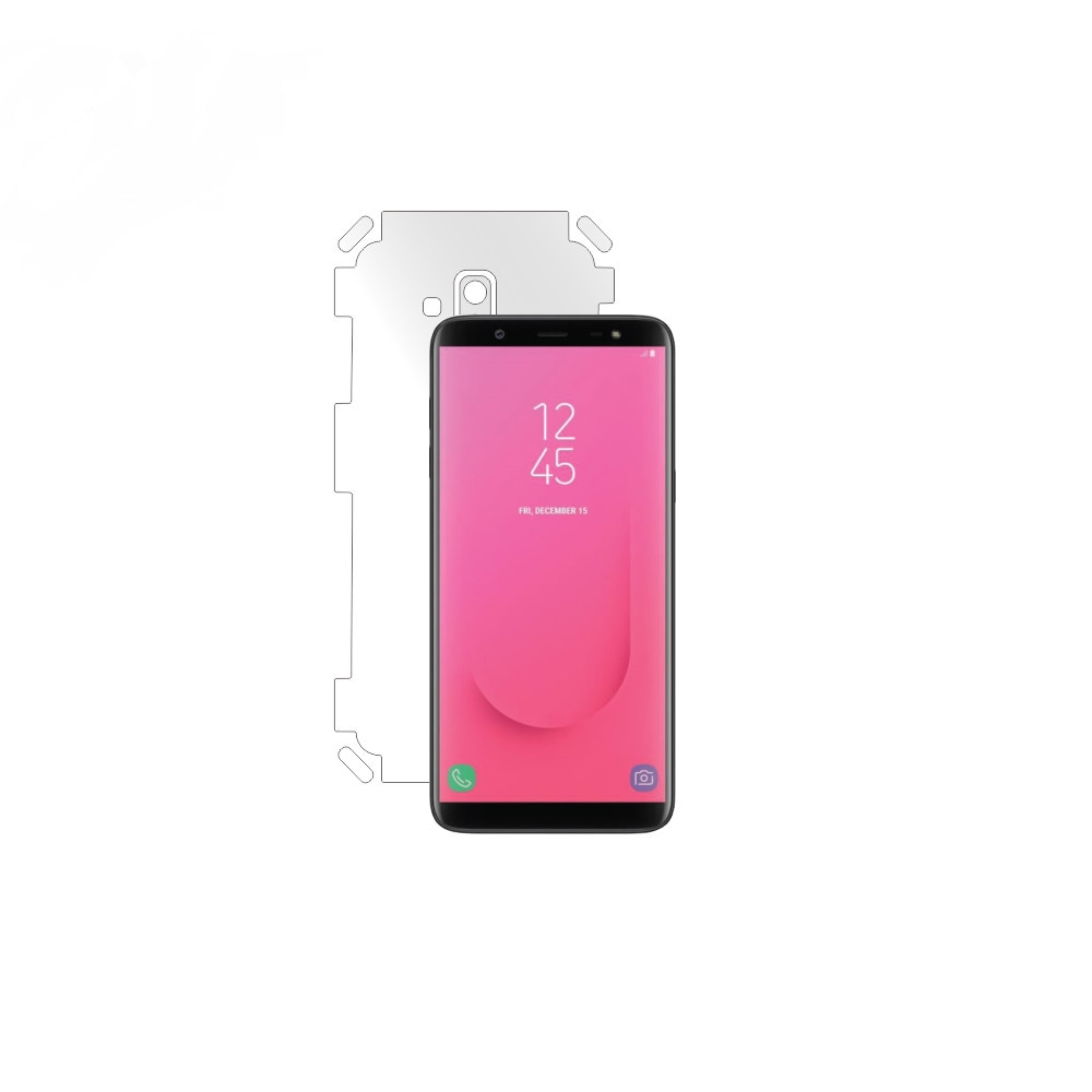 Folie Smart Protection Samsung Galaxy J8 2018 spate, protectie completa spate+Smart Spray®,Smart Squeegee® si microfibra inclus