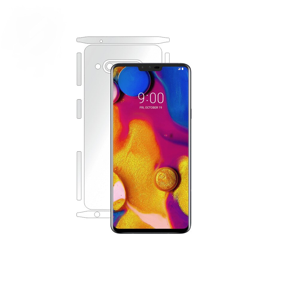 Folie Smart Protection LG V40 ThinQ spate si laterale,protectie completa spate+Smart Spray®,Smart Squeegee®,instructiuni instalare si microfibra incluse