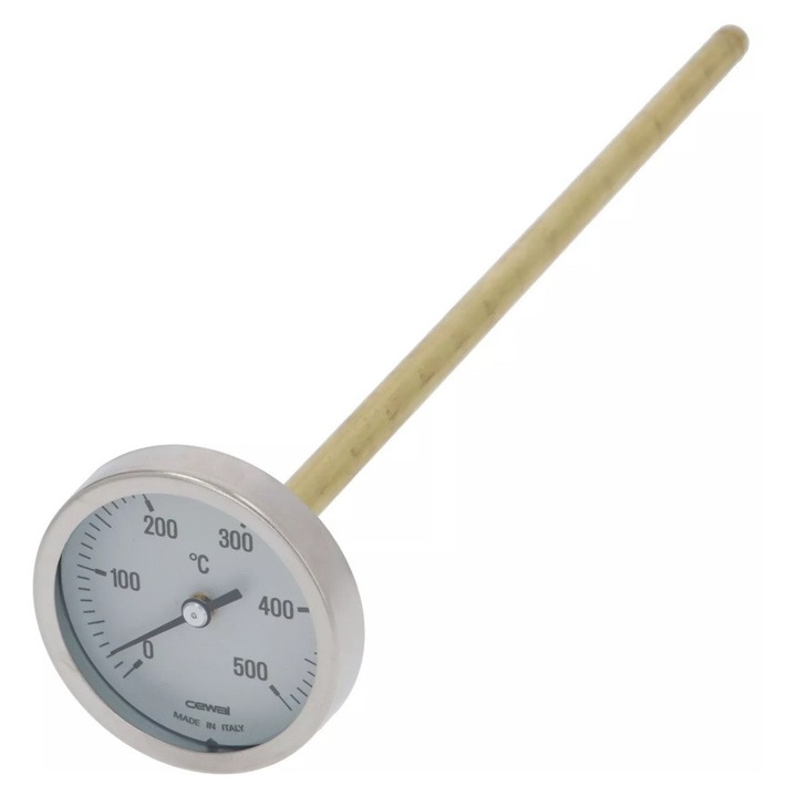 Termometru de cuptor 0-500°C, cu tija fixa 30 cm
