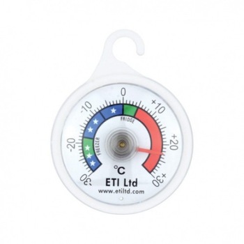 Termometru analog ETI UK, pentru frigider sau congelator, cadran 52mm, -30 la 30°C Termometru analog ETI UK, pentru frigider sau congelator, cadran 52mm, -30 la 30°C