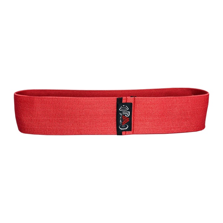 PaaFit gumiszalag pamutból és latexből/csípőszalag, piros, fitness gyakorlatokhoz, jógához, Crosfithez, Pilateshez