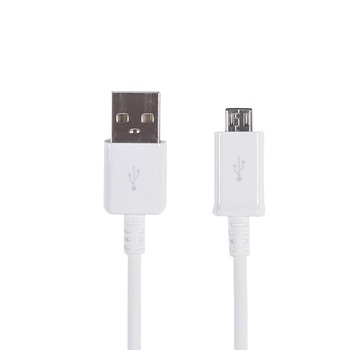Cablu de Date, Tip USB - Micro USB, 0.85m, Alb Cablu de Date, Tip USB - Micro USB, 0.85m, Alb