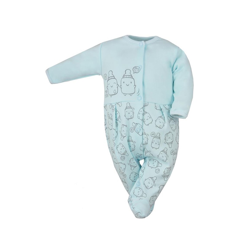 Salopeta cu maneca lunga pentru baieti Koala Butelki 06-687-AL, Albastru, 62 cm