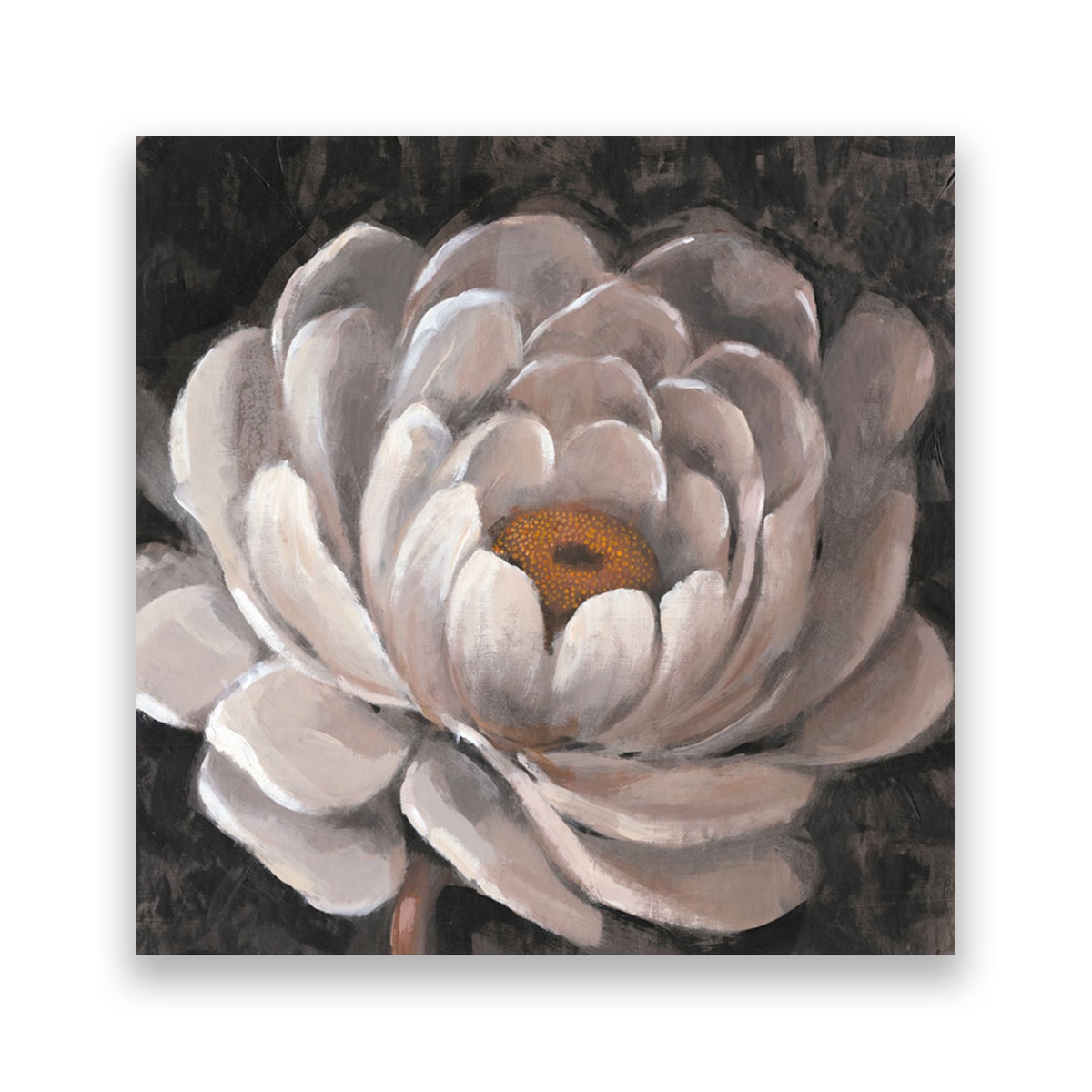 Tablou Canvas - Floare, Bujori, Alb, 80 x 80 cm