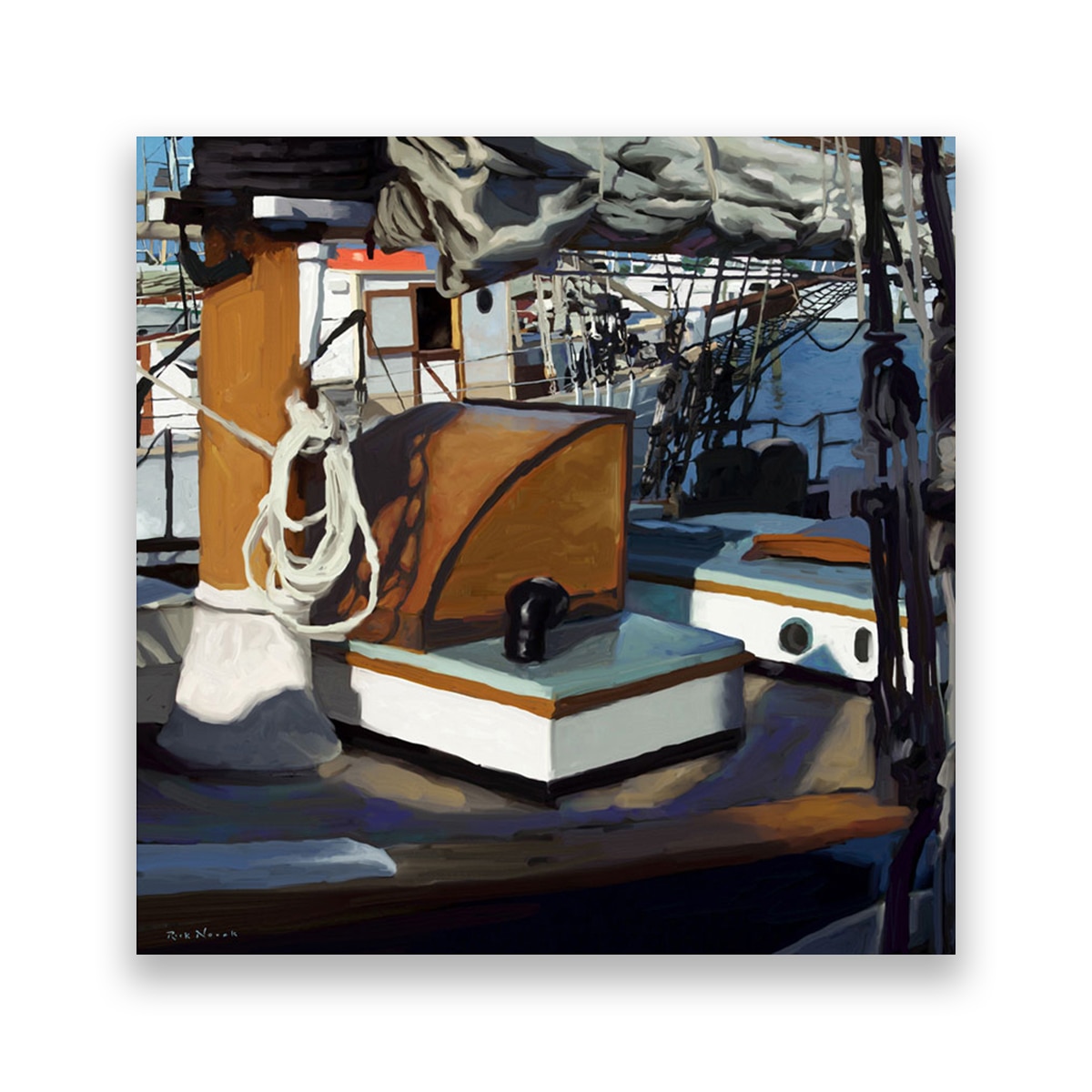 Tablou Canvas - Velier, Bord, Ocean, Calatorie, 100 x 100 cm