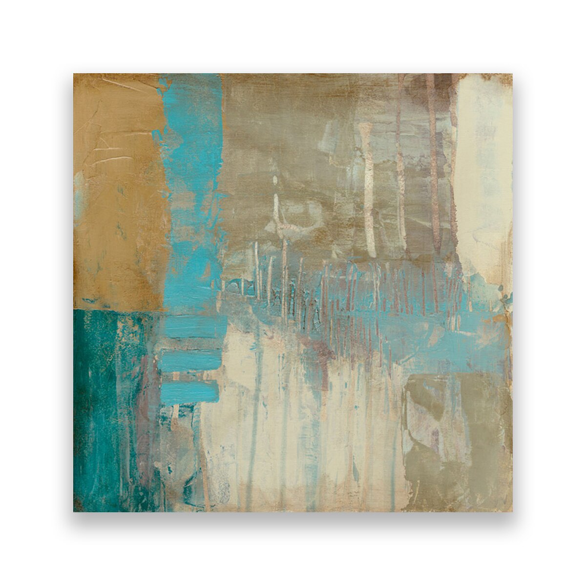 Tablou Canvas - Abstract, Forme, Pastel, 80 x 80 cm