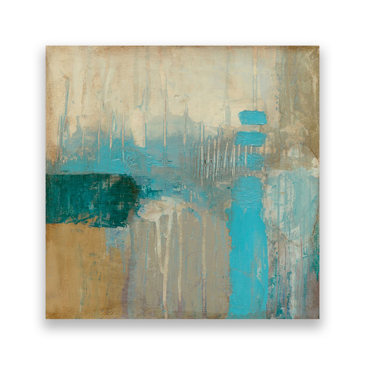 Tablou Canvas - Abstract, Forme, Pastel, Mat, 100 x 100 cm