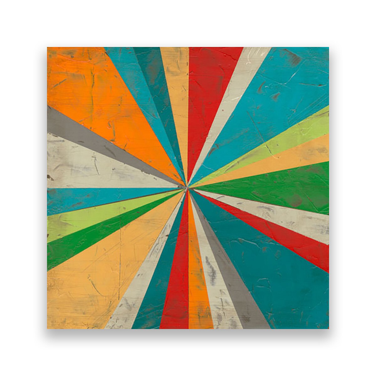 Tablou Canvas - Abstract, Raze, Multicolor, 80 x 80 cm