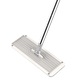 Set de curatenie Kring New Clear, 5.7L, galeata doua compartimente ( clatire + stoarcere), maner telescopic si mop plat + o rezerva, Alb/Gri