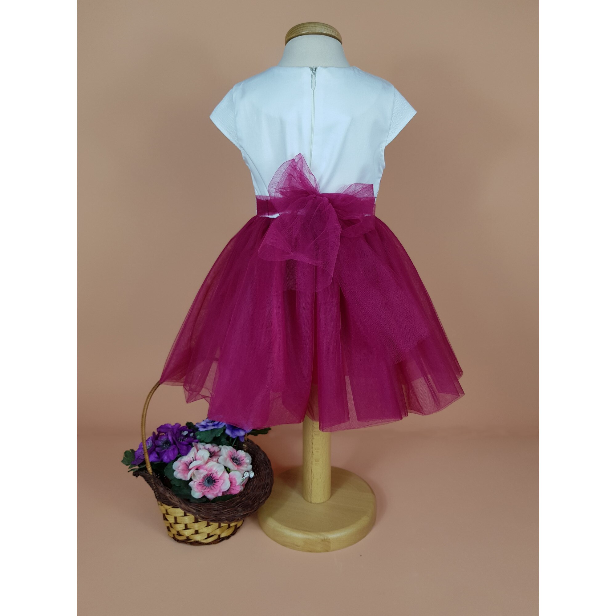 Rochita gala CHLOE, Fucsia, 104cm, 4ani - eMAG.ro