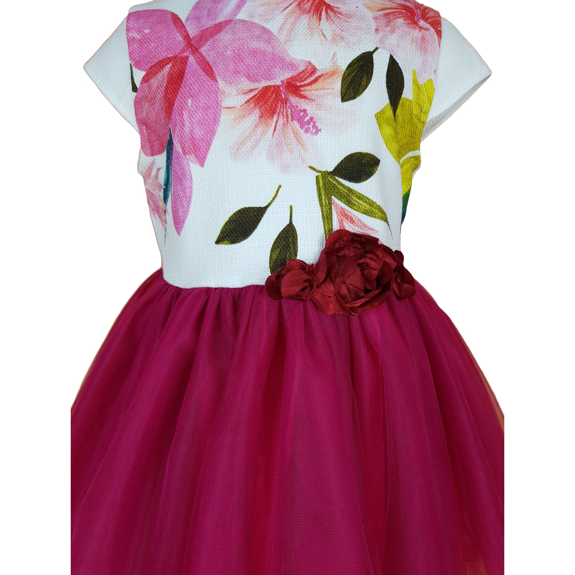 Rochita gala CHLOE, Fucsia, 104cm, 4ani - eMAG.ro