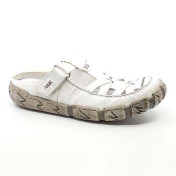 Papuci dama, piele, Rieker, Alb, 41 Papuci dama, piele, Rieker, Alb, 41