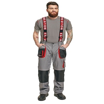 Pantaloni cu pieptar Emerton, marca Cerva, purtabili in 4 variante, marimea 54 Pantaloni cu pieptar Emerton, marca Cerva, purtabili in 4 variante, marimea 54