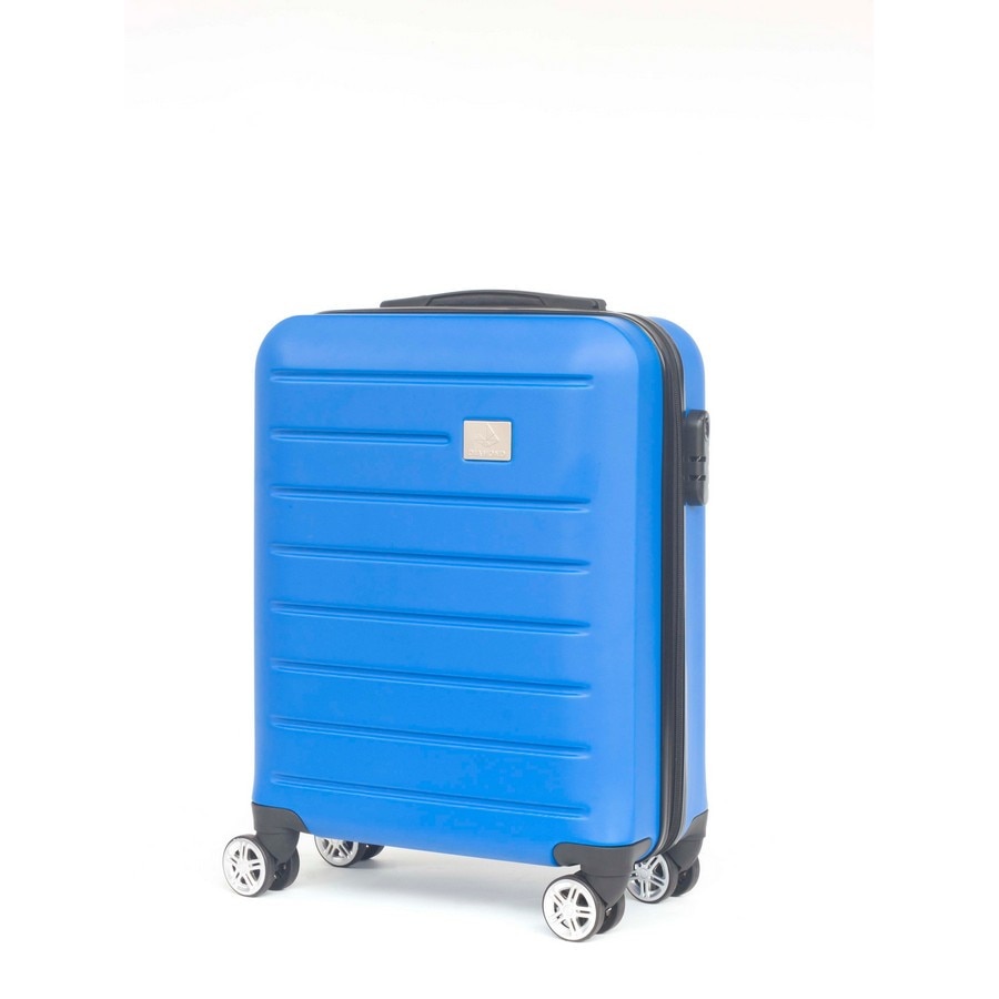 Troler Cabina, ABS, 4 Roti Duble, Cifru, DIAMOND, DM001, 54 cm, Albastru