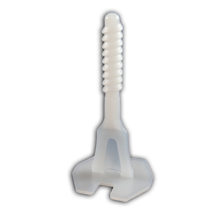 TLS105 Csavaros Lapszintező Talp 100 db,2 mm Fuga,3-24 mm Lapvastagság,fehér