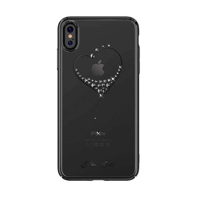 Husa Kingxbar decor Cristale Originale - iPhone X / XS, Negru