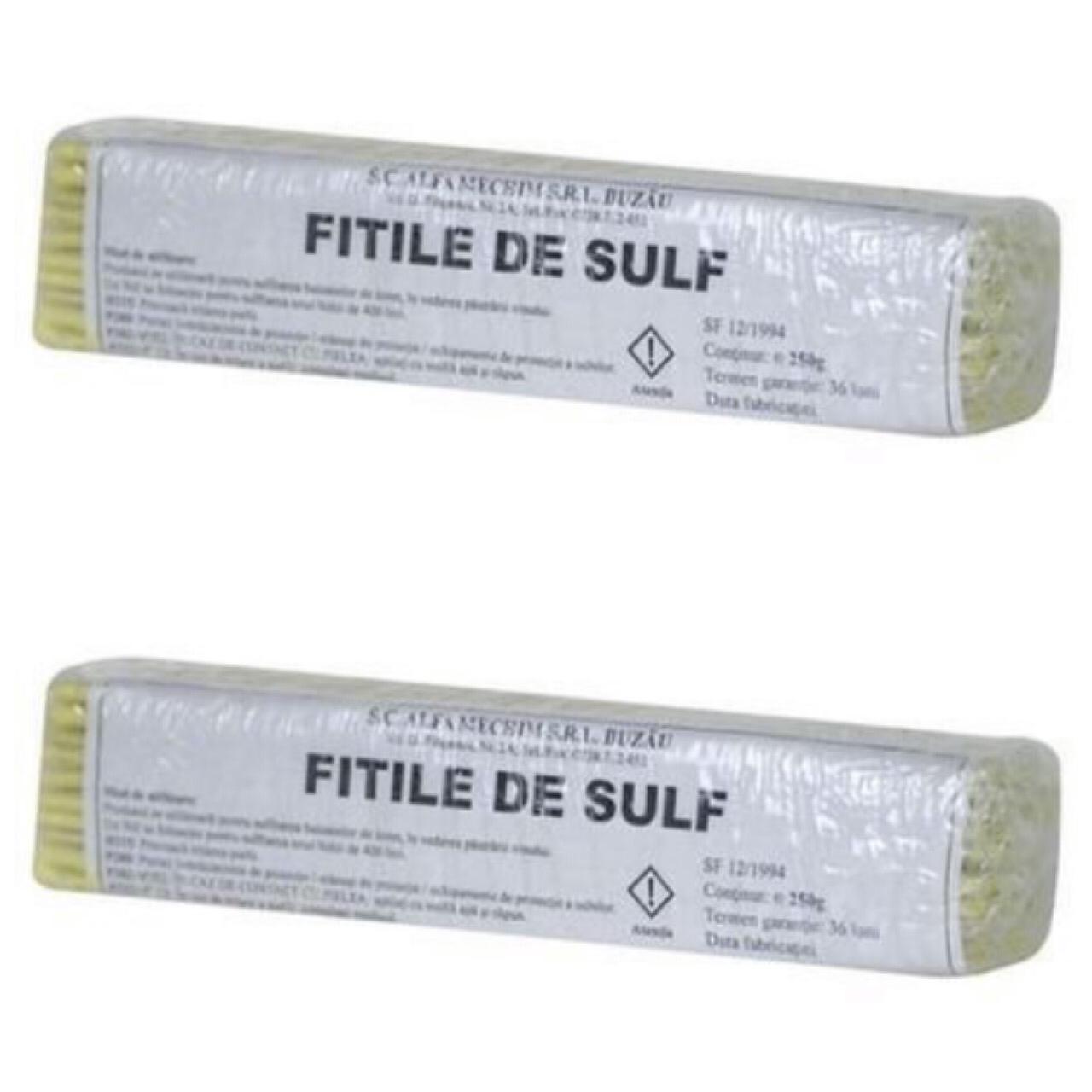 Pachet 2 x Fitile de Sulf,10 bucati/set