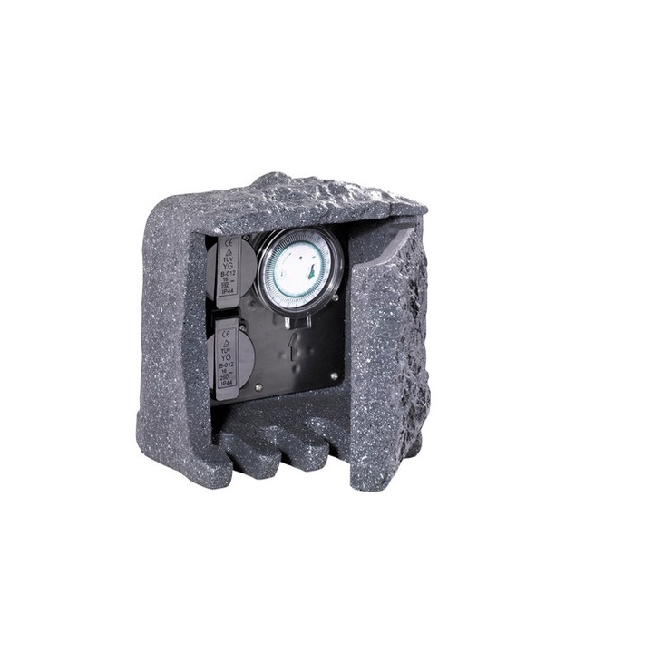 Priza deco exterior (2xpriza shuko +1 timer)