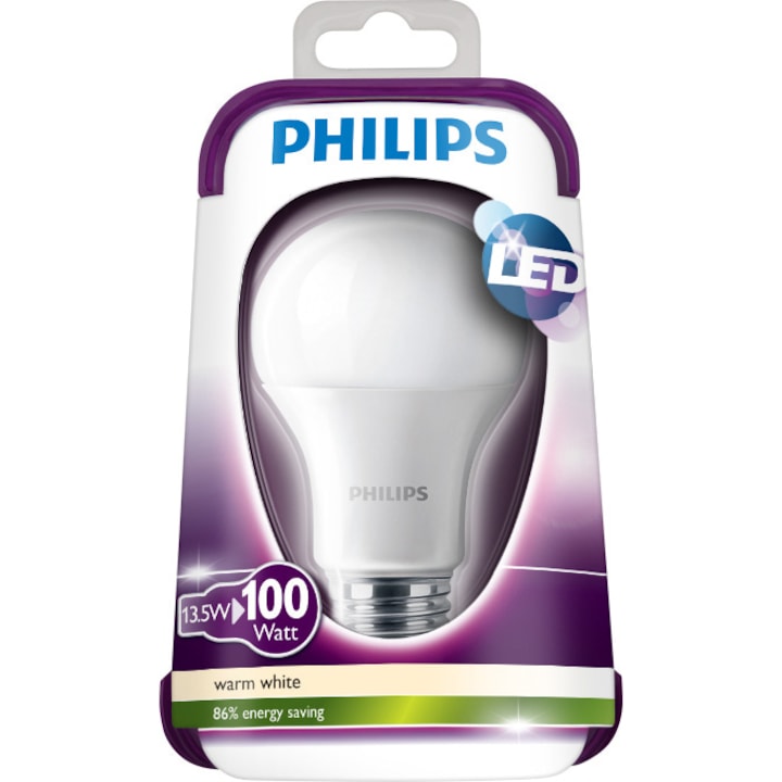 Philips LED izzó, 100W, E27, 230V