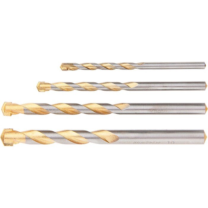 Set burghie pentru beton Golden Line 5 - 6 - 8 - 10 mm,MTX