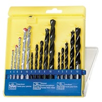 set burghiuri de beton metal lemn 4-5-6-8-10 mm 15 buc coada cilindrica cutie-plastic sparta imagen 55_0_
0