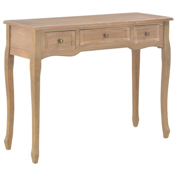 Masa de toaleta tip consola, vidaXL, Lemn, Maro, 100 x 35 x 78 cm Masa de toaleta tip consola, vidaXL, Lemn, Maro, 100 x 35 x 78 cm