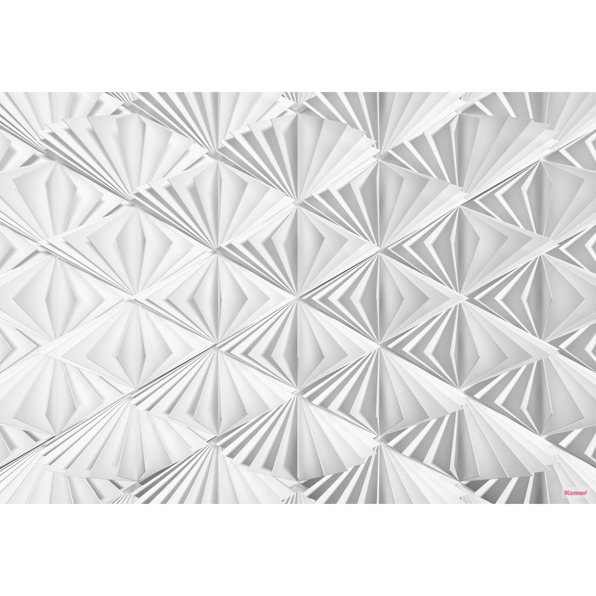 Fototapet Delta Cu efect 3D Komar 8-204 Alb/Gri 368 X 254cm