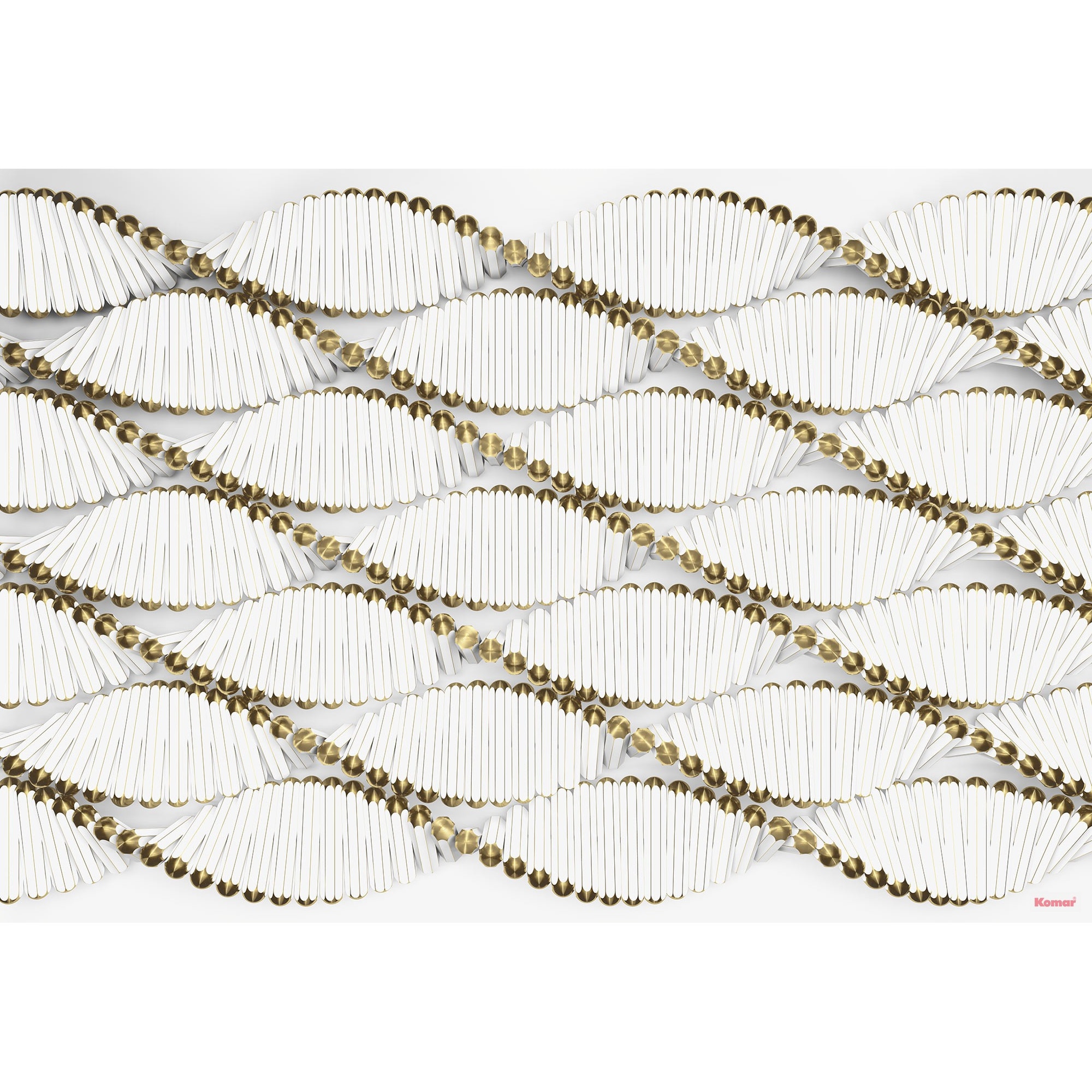 Fototapet abstract Twist Komar 8-205 Alb/Gri 368 X 254cm