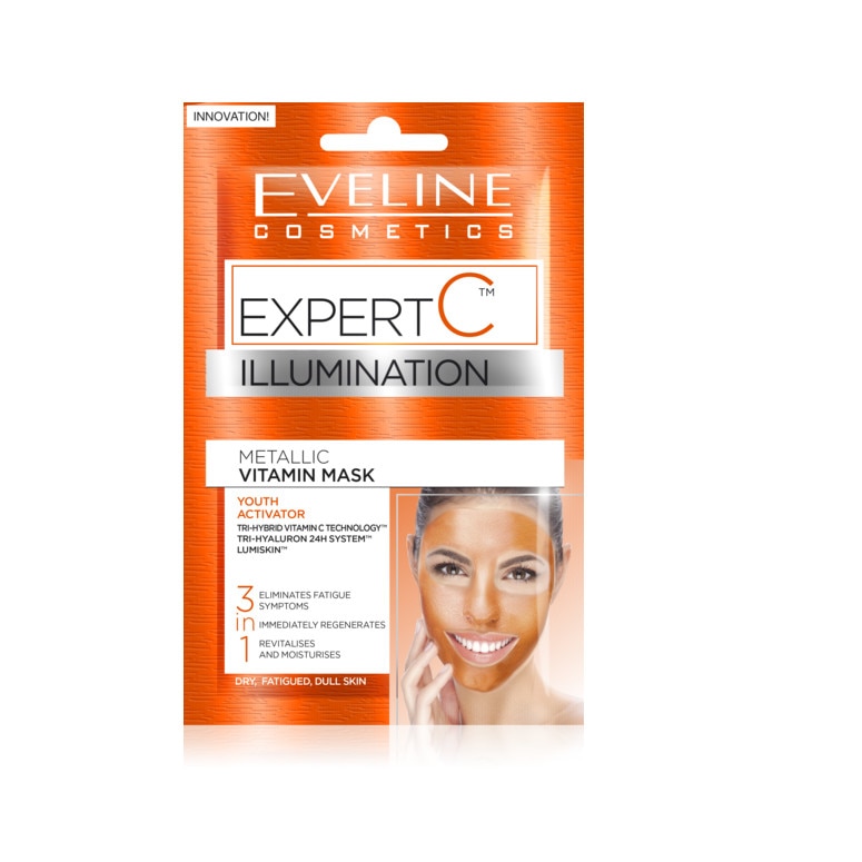 Masca de fata, Eveline Cosmetics, Expert C, Illumination, 3in1, 10 ml