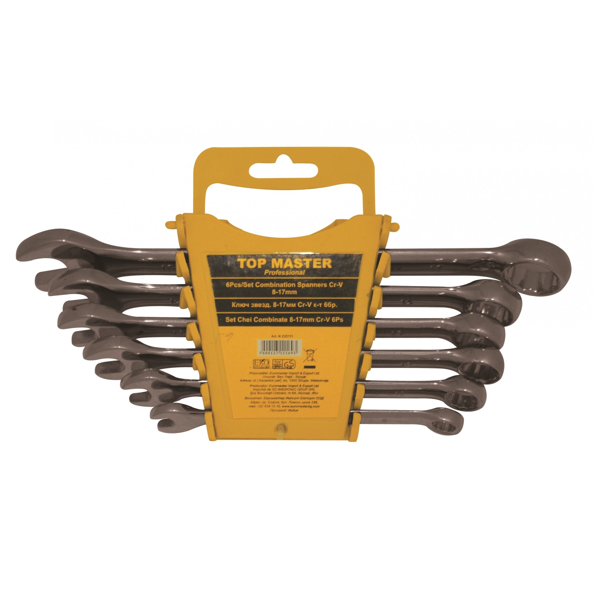 Set chei combinate Topmaster Pro 6Pcs Cr-V 8-17mm DIN3113 TM