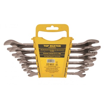 Set chei fixe Topmaster Pro 6Pcs Cr-V 6-17mm DIN3110 TM Set chei fixe Topmaster Pro 6Pcs Cr-V 6-17mm DIN3110 TM
