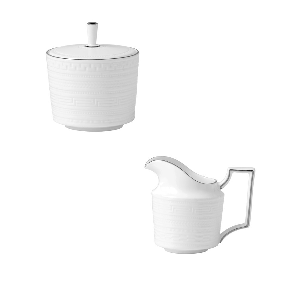 Cremiera cu Zaharnita portelan INTAGLIO Platinum WEDGWOOD