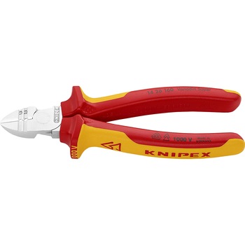 Cleste sfic pentru dezizolat, izolat la 1000 V, cromat, KNIPEX, 160 mm Cleste sfic pentru dezizolat, izolat la 1000 V, cromat, KNIPEX, 160 mm