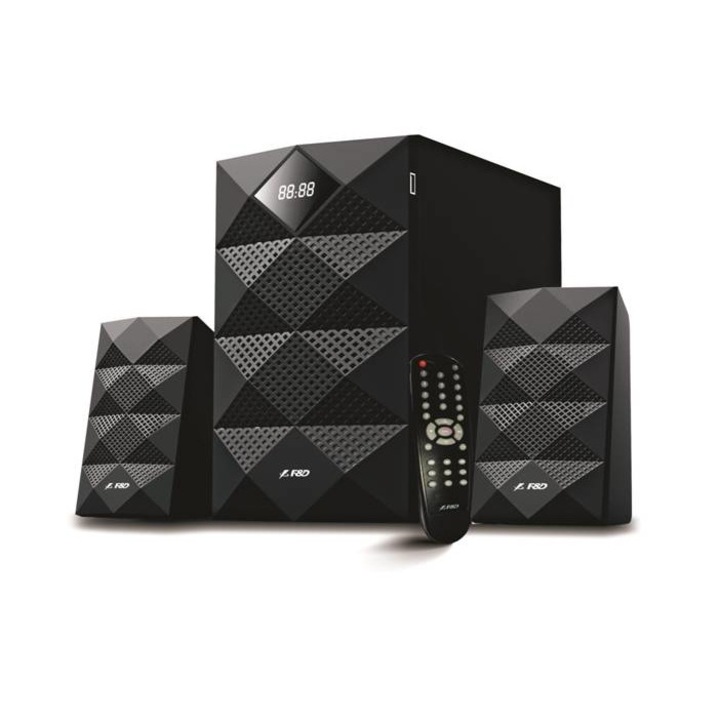 Компютърни тонколонки A180X с блутууд и буфер с дистанционно 1x14W+2x14W