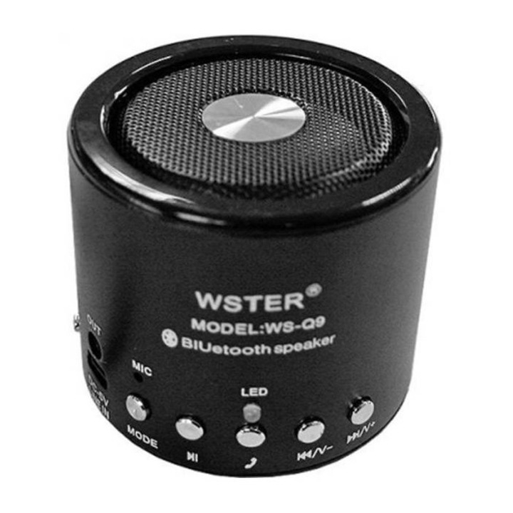 Hordozható bluetooth hangszóró TG-129, Li-ion akkumulátor, MP3, USB, MMC, BLT, 5W