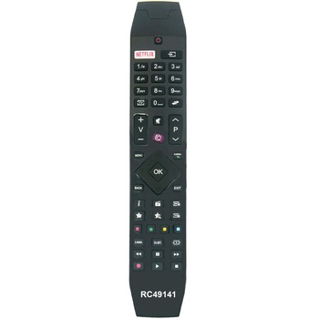 Telecomanda pentru led HITACHI cu NETFLIX RC49141, neagra cu functiile telecomenzii originale Telecomanda pentru led HITACHI cu NETFLIX RC49141, neagra cu functiile telecomenzii originale