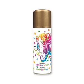 Spray colorant de par pentru petreceri - auriu, 125 ml Spray colorant de par pentru petreceri - auriu, 125 ml
