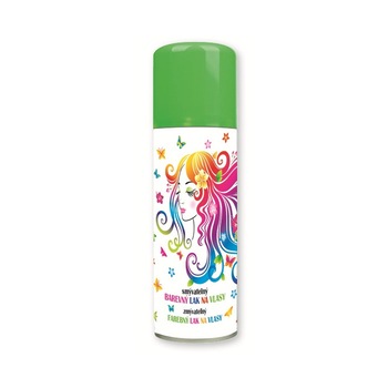 Spray colorant de par pentru petreceri - verde, 125 ml Spray colorant de par pentru petreceri - verde, 125 ml