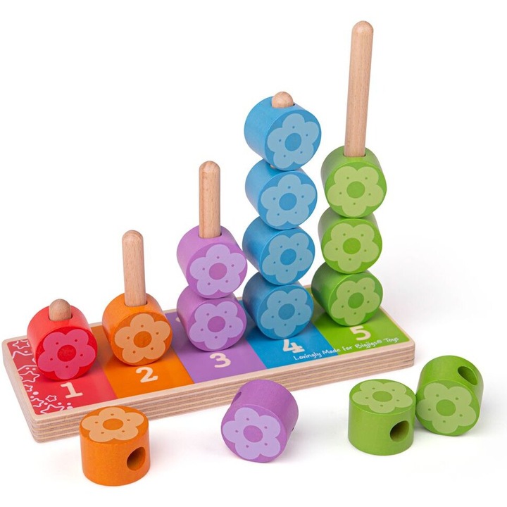 Joc Educativ BigJigs Toys Numaratoarea Florilor